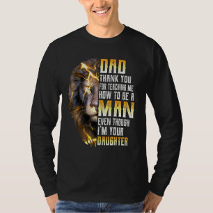 T-shirt Papa Merci Pour M'Avoir Enseigné Comment Être Un H