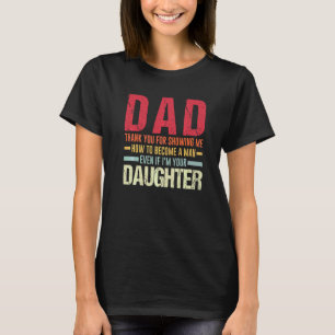 T-shirt Papa Merci Pour M'Avoir Montré Père