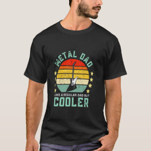 T-shirt Papa Métal Vintage Retro Rock Métal Lourd Guitare