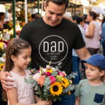 Papa Moderne avec Noms Simples des Enfants