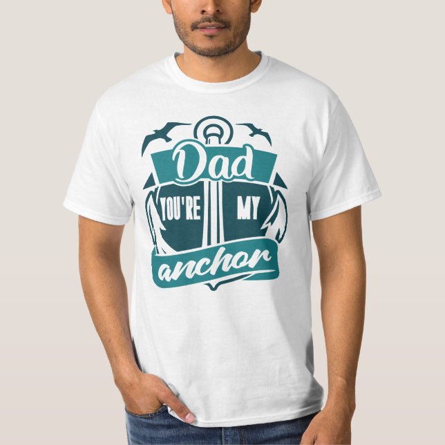T-shirt Papa mon ancre  (Devant)