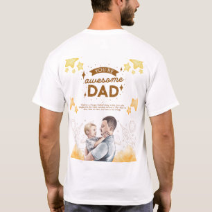 T-shirt Papa : Mon ancre, mon héros