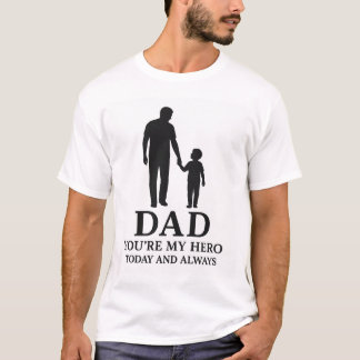 T-shirt Papa — Mon Héros Pour Toujours ❤️ Le Cadeau D'anni