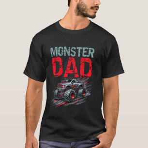 T-shirt Papa Monster Truck Fête des Pères Hommes