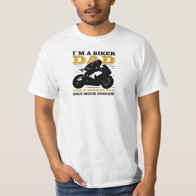 T-shirt Papa motard  (Devant)
