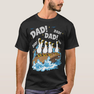 T-shirt Papa Mouette Papa Drôle Humour Océan