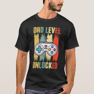 T-shirt Papa Niveau Déverrouillé Bientôt Pour Être Père Gr