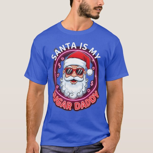 T-shirt Papa Noël est mon papa gâteau (Devant)