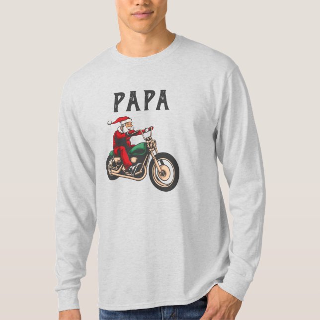 T-shirt Papa Noël personnalisé nommé cadeau (Devant)
