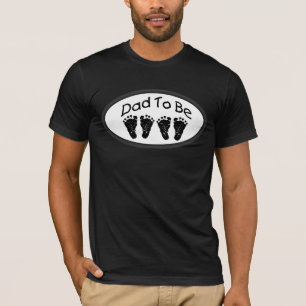 T-shirt Papa noir à être