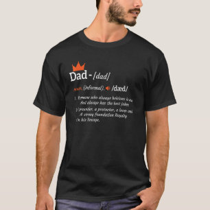 T-shirt Papa Noun Dictionnaire Papa Définition Pères Cool 