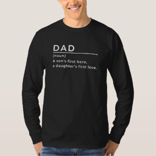 T-shirt Papa Noun Le premier héros d'un fils Un premier Lo