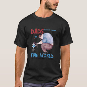 T-shirt Papa Nous Aide À Voir Le Monde De Différentes Vues