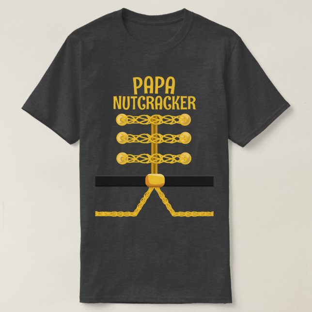 T-shirt PAPA Nutcracker Correspondance famille Noël 2 (Design devant)