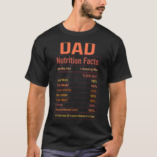 T-shirt Papa Nutritions Fait Père Jour Humour Papa