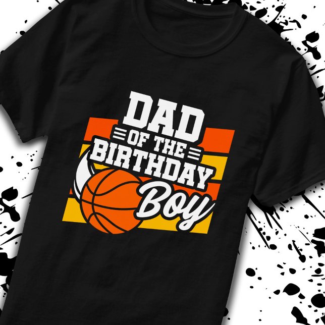 T-shirt Papa of Birthday Boys Basketball Party Père (Créateur téléchargé)
