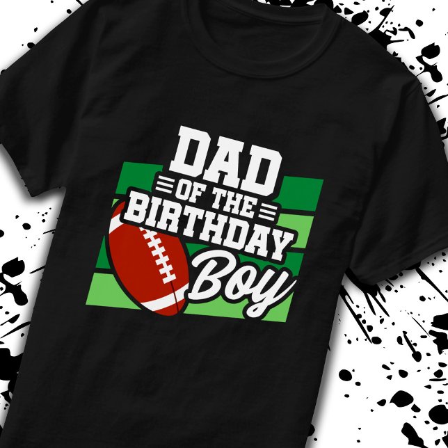 T-shirt Papa of Birthday Boys Football Party Père Pop (Créateur téléchargé)
