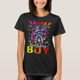 T-shirt Papa Of The Birthday Boy Astronaut Thème Espace Ga