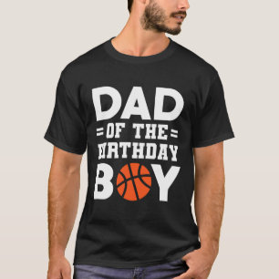 T-shirt Papa Of The Birthday Boy Bysketbyll Coach Bysketby