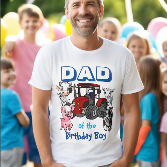 T-shirt Papa of the Birthday Boy Farm Animals (Créateur téléchargé)