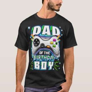 T-shirt Papa of the Birthday Boy Matching Video Birthday P