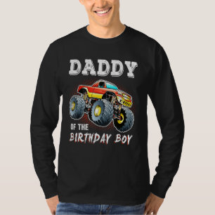 T-shirt Papa Of The Birthday Boy Monster Truck Anniversair