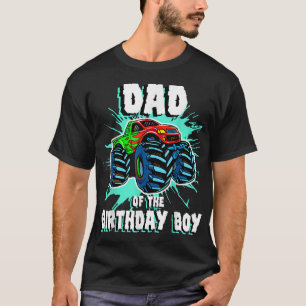T-shirt Papa of the Birthday Boy Monster Truck Birthday Pa