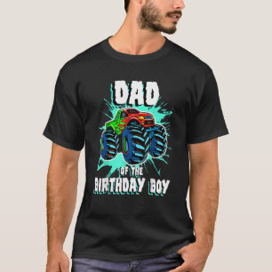 T-shirt Papa Of The Birthday Boy Monster Truck Birthday Pa