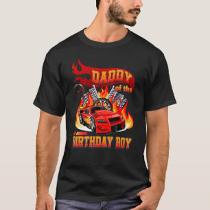 T-shirt Papa Of The Birthday Boy Racing Car Anniversaire F