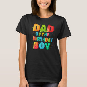 T-shirt Papa Of The Birthday Boy Rex Dinosaur Daddy Papa 3