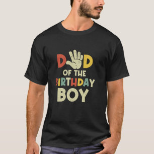 T-shirt Papa Of The Birthday Boy Salut Enfant De 5 Ans Ann