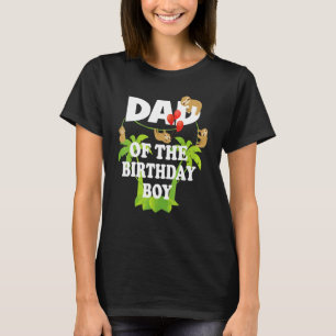 T-shirt Papa Of The Birthday Boy Sloth Kid B Day Party mig