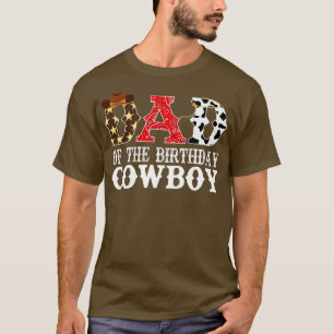 T-shirt Papa of the Birthday Cowboy 1st Birthday Cowb