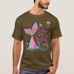 T-shirt Papa Of The Birthday Girl Mermaid Magical Family T
