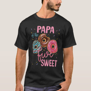 T-shirt Papa Of The Sweet Cinq 5th Donut Anniversaire Fête