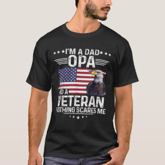 T-shirt Papa OPA Vétérinaire Rien ne me fait peur Aigle fi