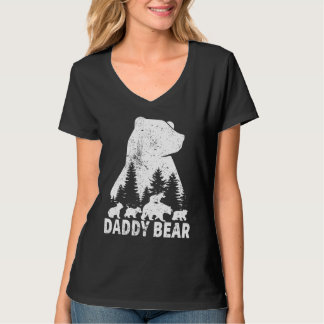 T-shirt Papa Ours 4 Cubes Papa Ours 4 Enfants Vintage