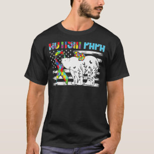 T-shirt Papa Ours Famille Associée Sensibilisation à l'Aut