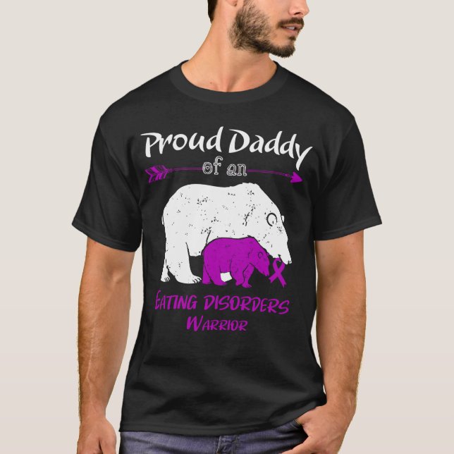 T-shirt Papa Ours Fier Prise de conscience des troubles al (Devant)