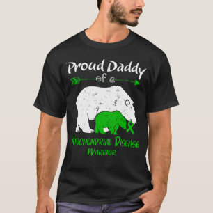 T-shirt Papa Ours fière Sensibilisation à la maladie mitoc
