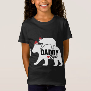 T-Shirt Papa Ours Noël mignonne X-Mas Papa Fils Fille M