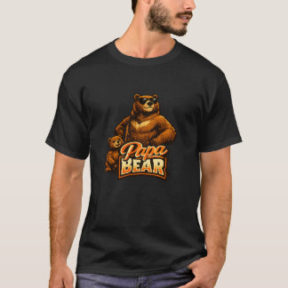 T-shirt Papa Ours – Papa et Ourson Famille Assortie