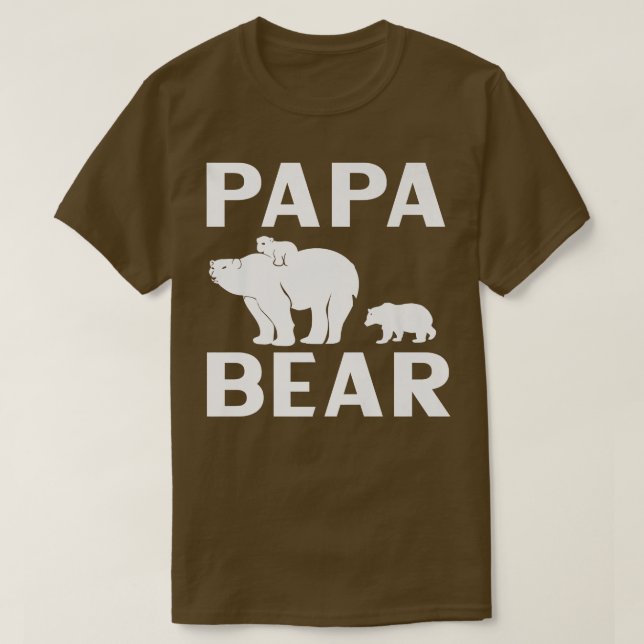 T-shirt Papa Ours Polaire Ours Enfants Premium (Design devant)