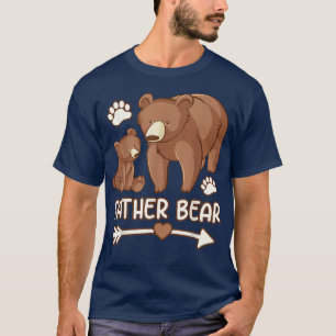T-shirt papa ours pour fête des pères, papa ours chemise p