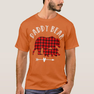 T-shirt Papa Ours Rouge Chemise Rouge Rouge Rouge Rouge Po