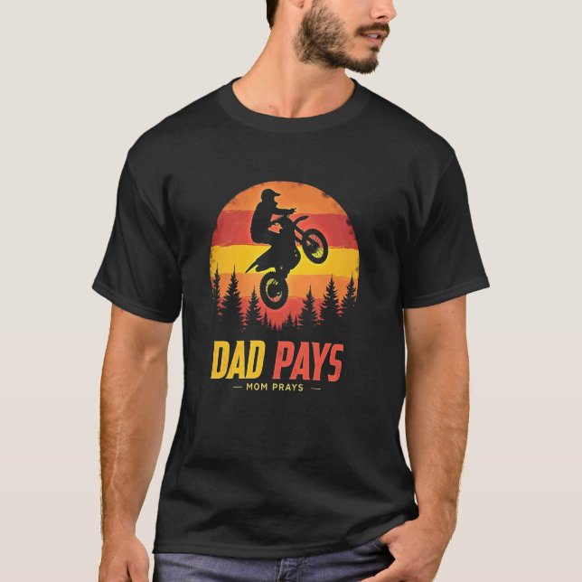 T-shirt Papa paie Maman prie (Devant)
