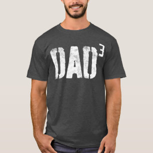 T-shirt papa papa mange papa de trois Fêtes des pères