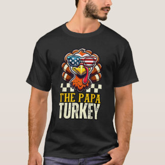 T-shirt Papa Papa Papa Papa Dinner Group famille remerciem