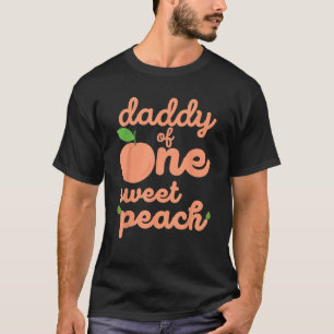 T-shirt Papa papa premier anniversaire un doux Pêche Anniv
