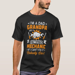 T-shirt Papa Papi Un Mécanicien Retraité Si Je Ne Peux Pas